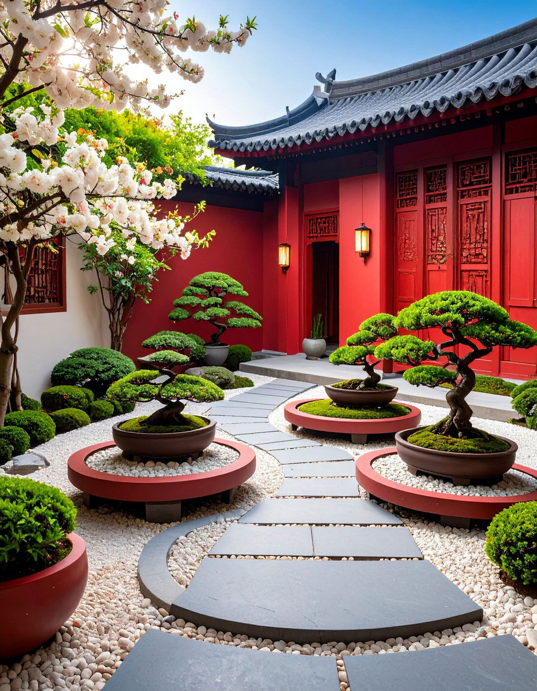 Moon Gate Bonsai Garden - 25 Bonsai Garden Ideas