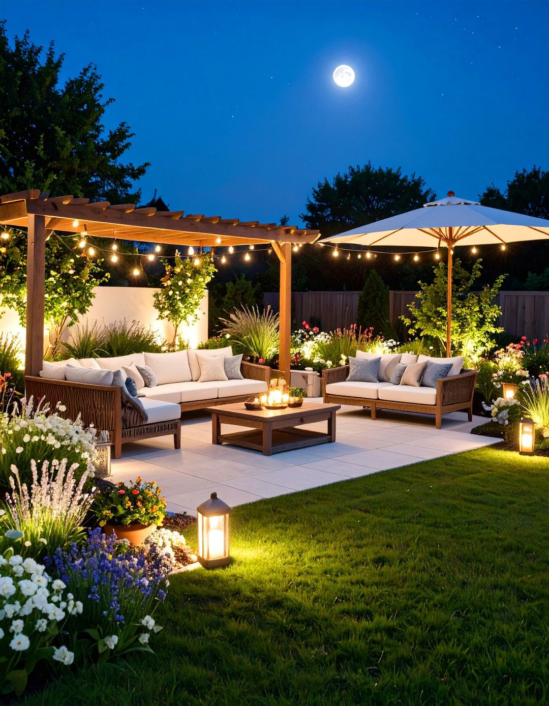 Moonlight Evening Sensory Garden - 25 Sensory Garden Ideas