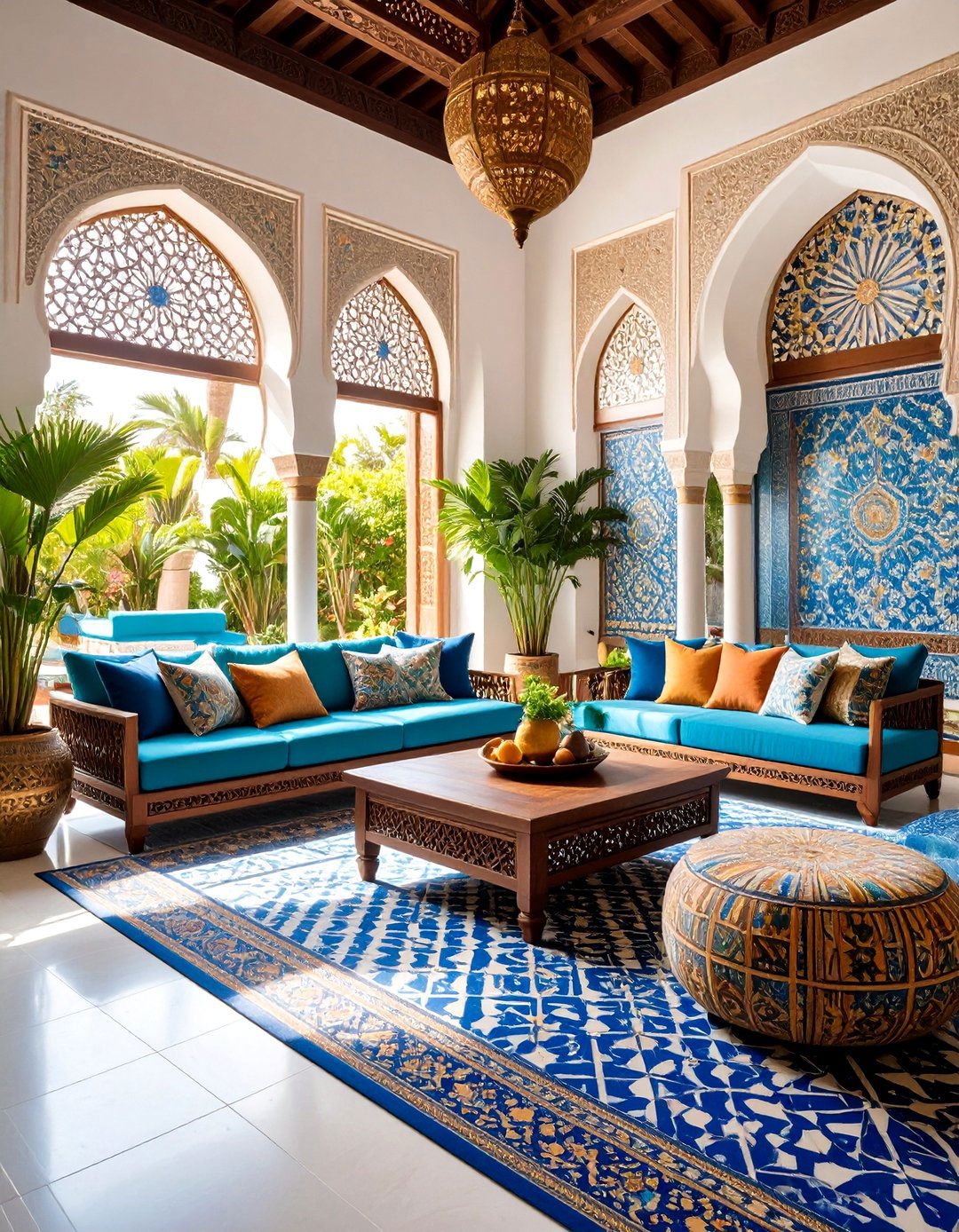 Moorish Inspired Living Room Sanctuary - 25 spanish interior design ideas