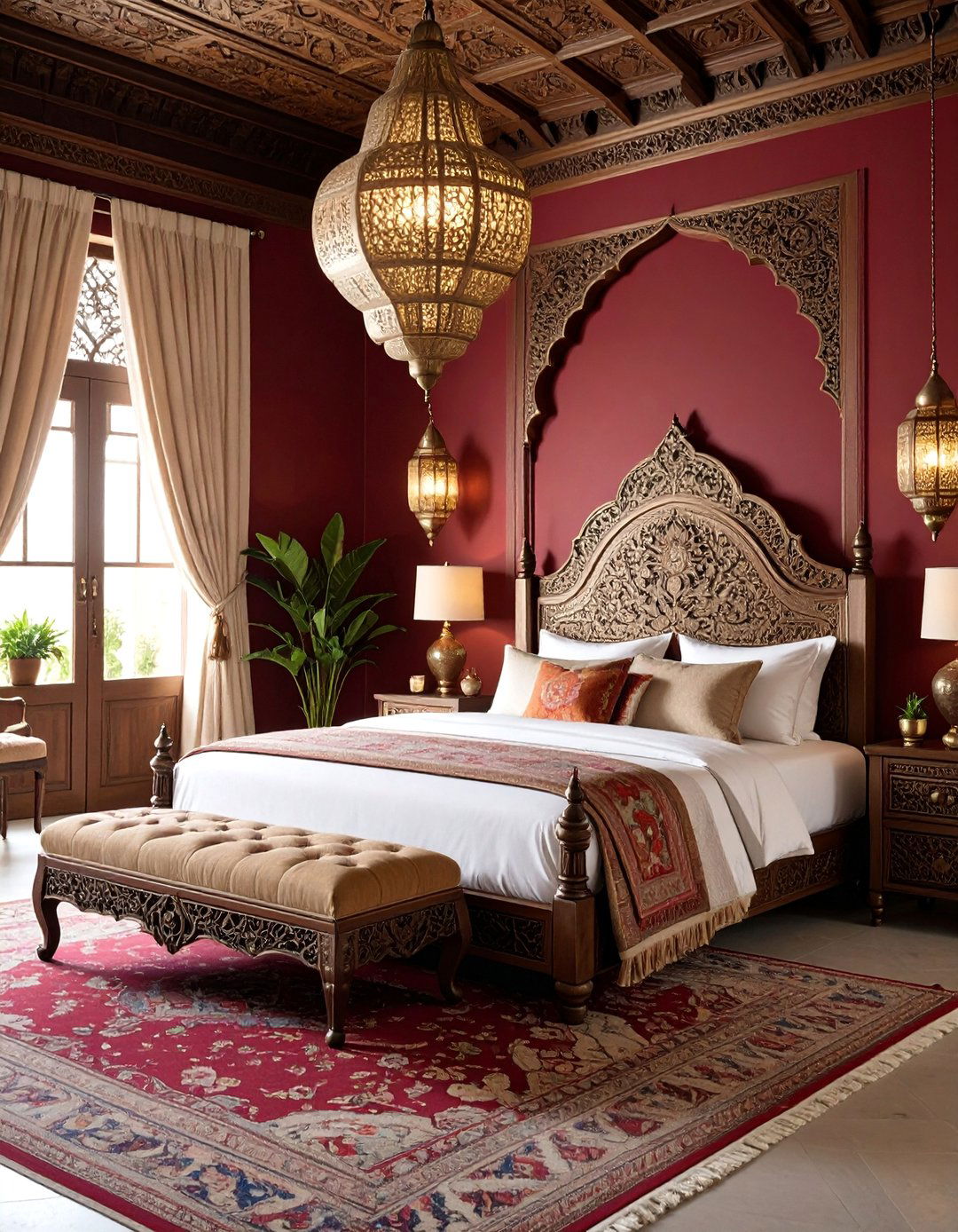 Moroccan Dark Oasis Bedroom - 25 Dark Boho Bedroom Ideas