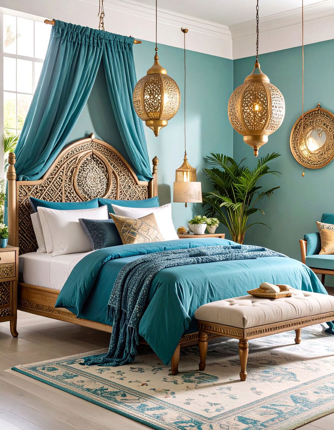Moroccan Inspired Bedroom Oasis - 25 Bedroom Decor Ideas