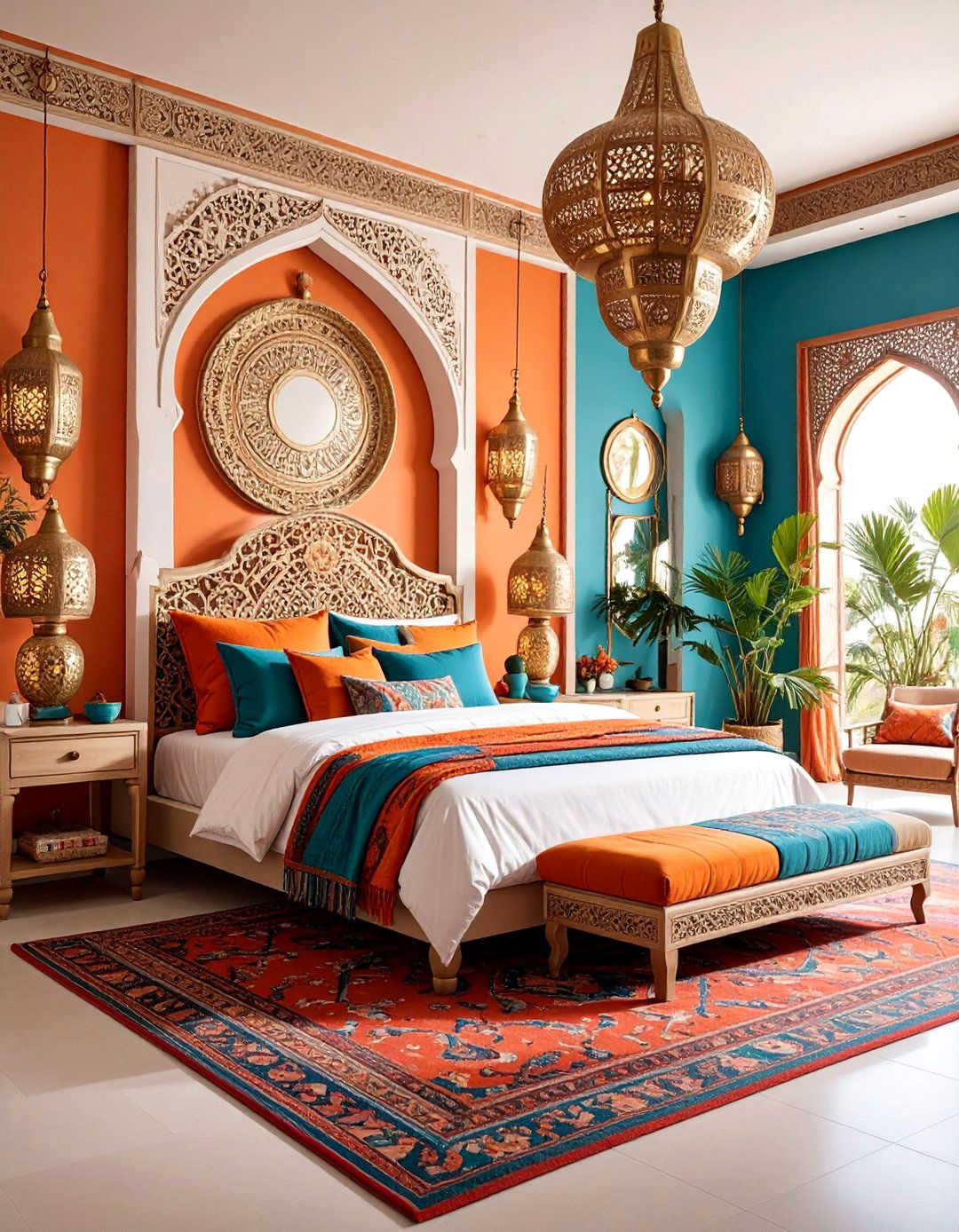 Moroccan Inspired Bedroom with Textured Textiles - 25 Teen Girl Bedroom Ideas