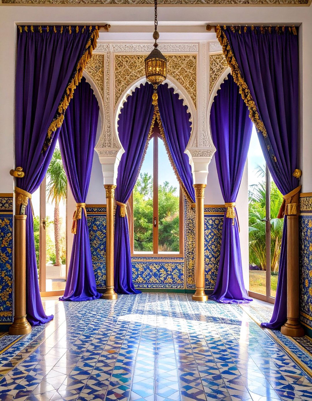 Moroccan Lantern Bathroom Curtains with Exotic Mystique - 25 bathroom curtain ideas