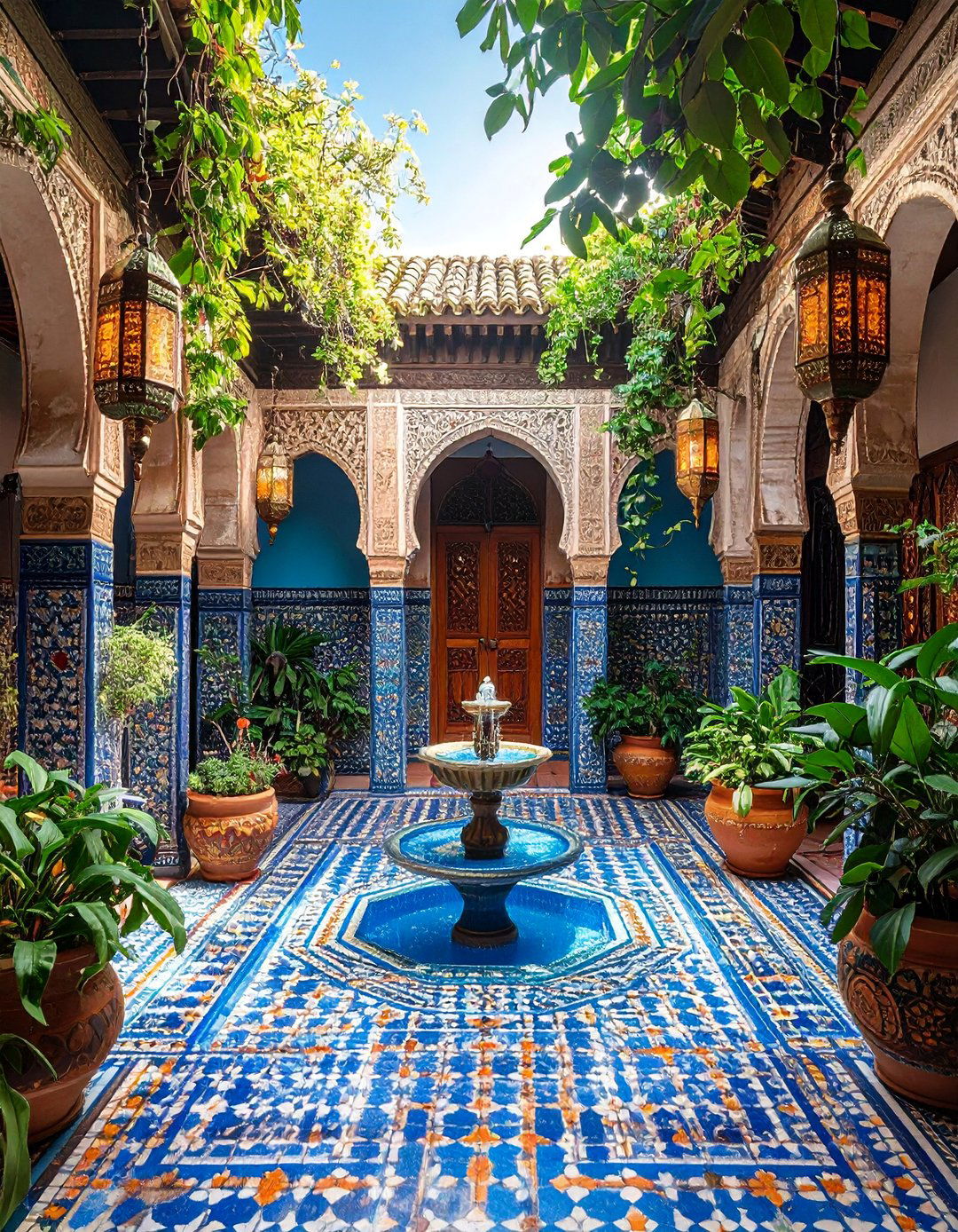 Moroccan Mosaic Escape Shower - 25 Outdoor Shower Ideas