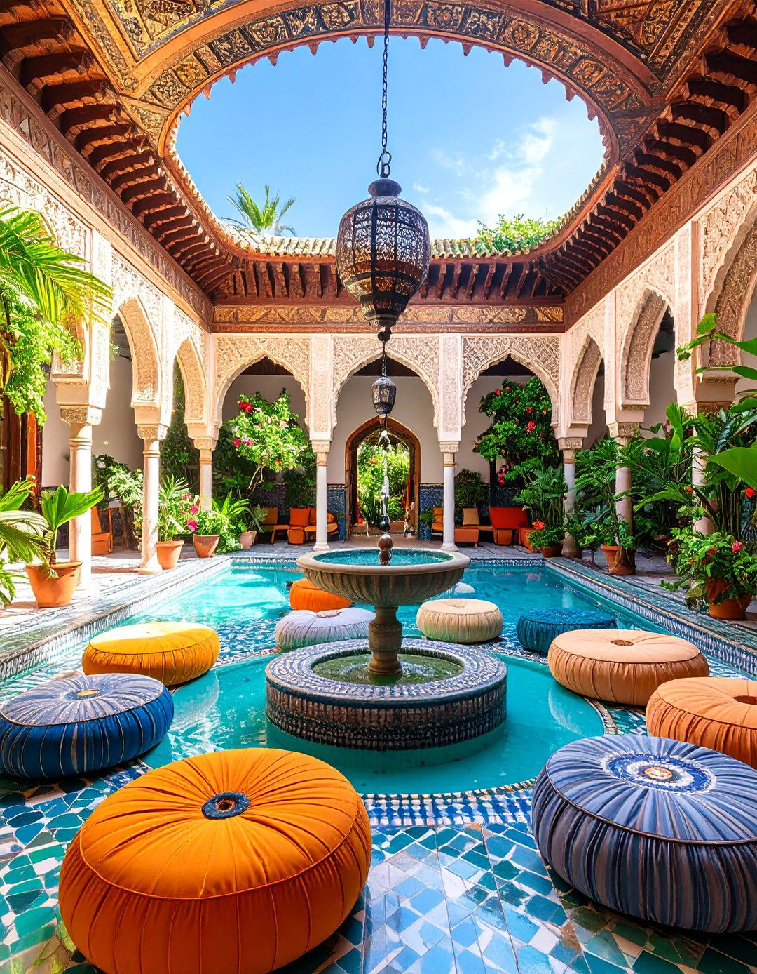 Moroccan Tin Ceiling Courtyard Lounge - 25 Tin Ceiling