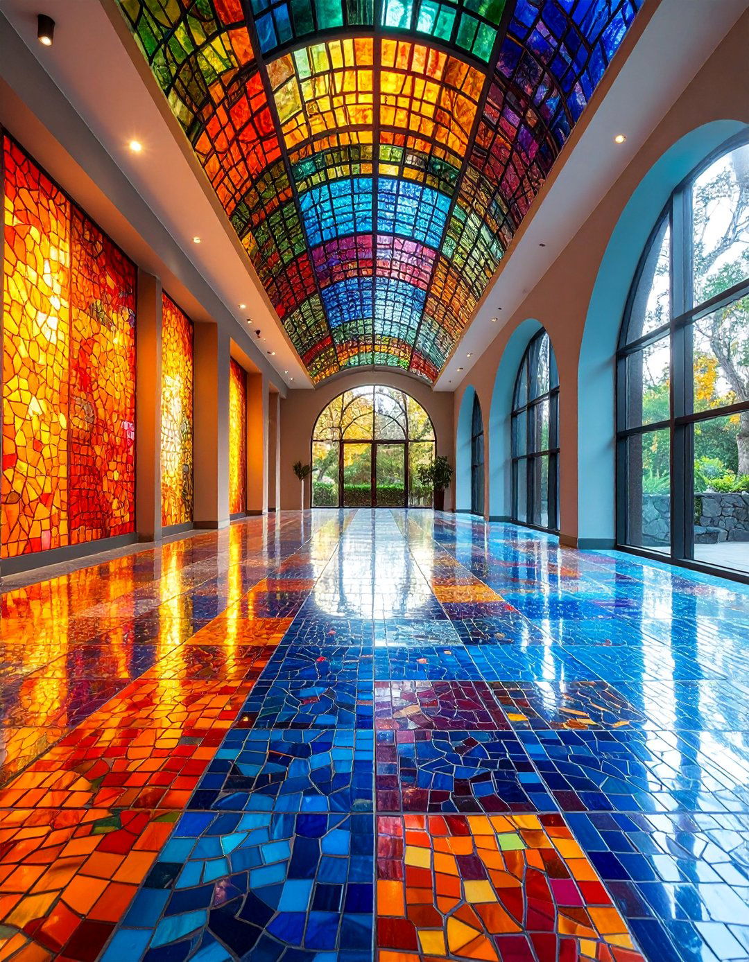 Mosaic Tile Man Cave Flooring - 25 Man Cave Flooring Ideas