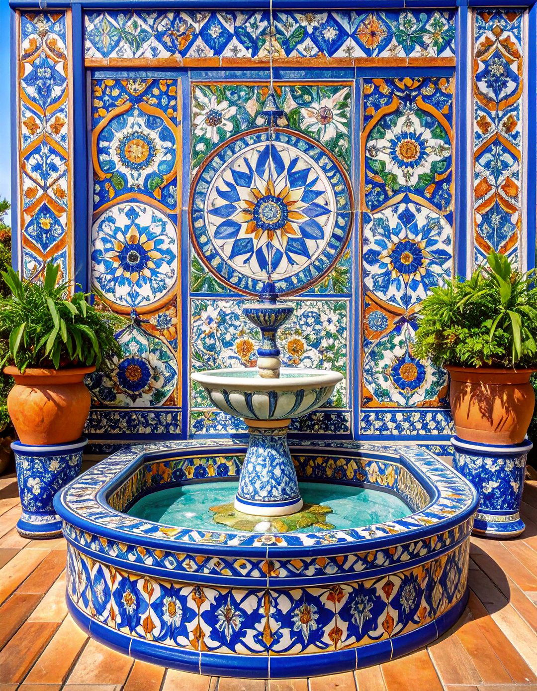 Mosaic and Decorative Tile Features - 25 Spanish Mediterranean House Ideas