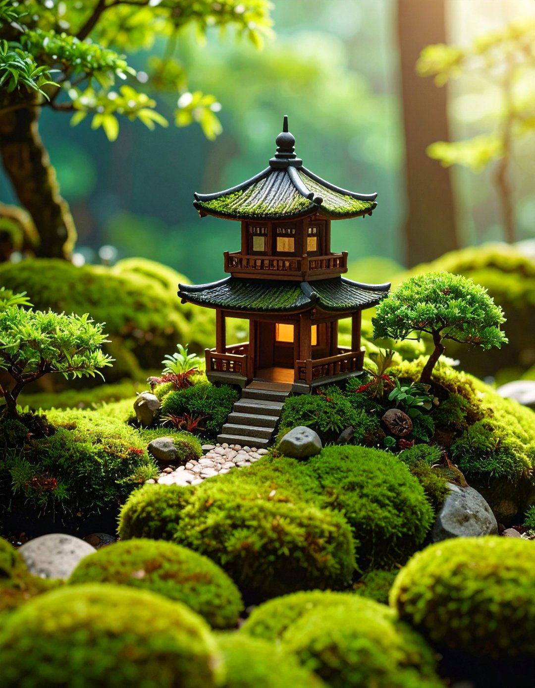 Moss Landscape Zen Terrarium - 25 Terrarium Ideas