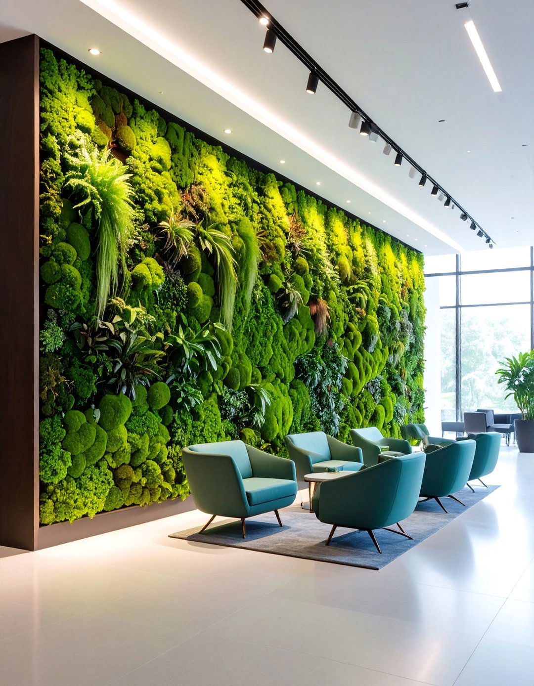 Moss Living Wall Installation - 25 Wall Covering Ideas