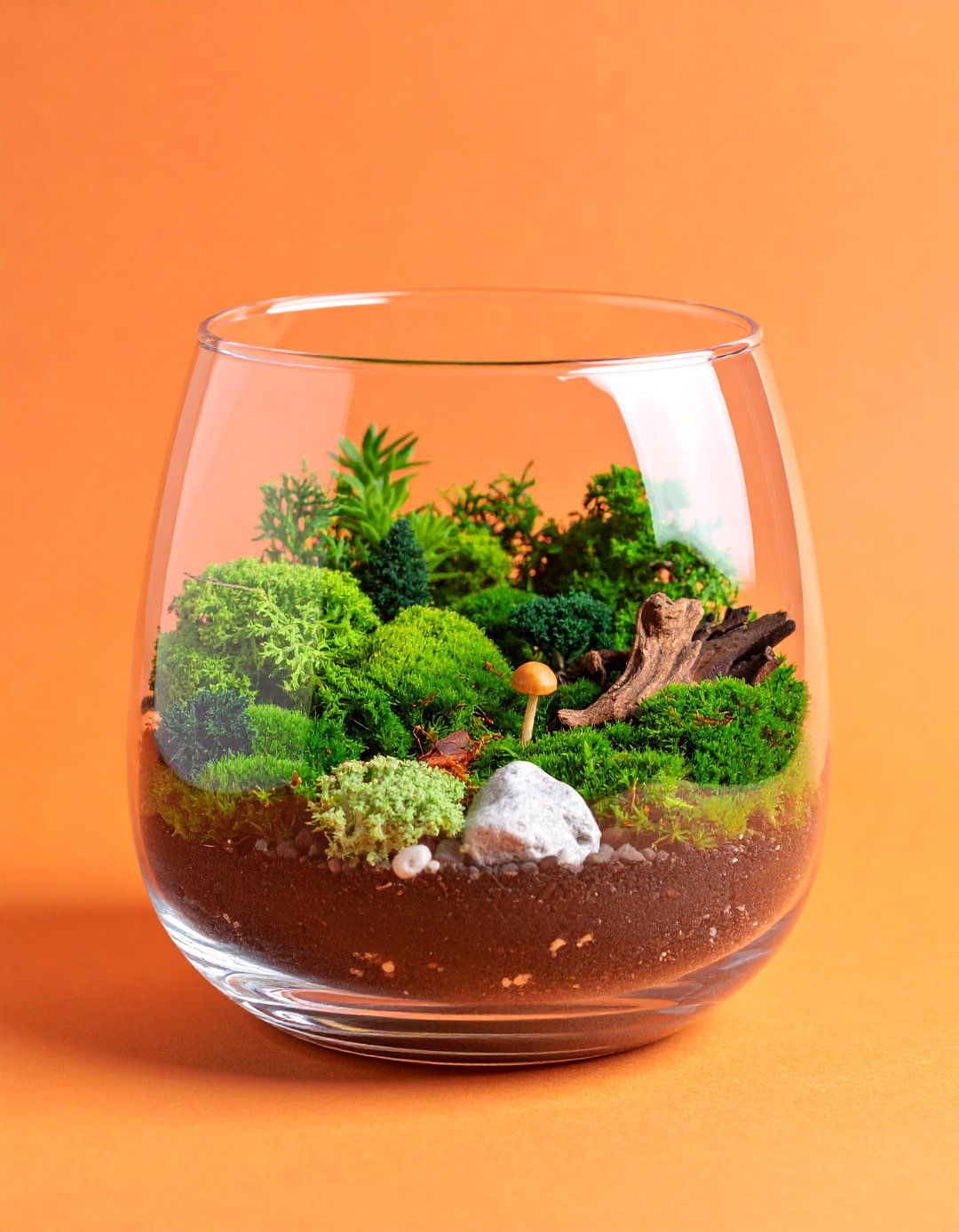 Moss Terrarium Woodland Miniature Landscape - 25 Moss Garden Ideas
