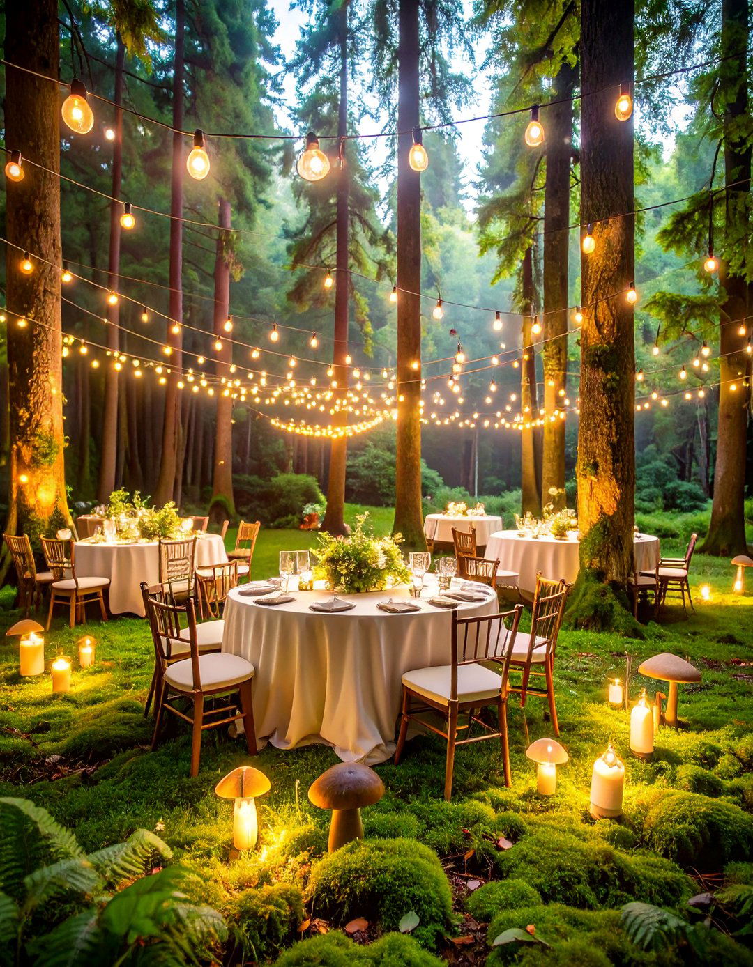 Moss and Mushroom Enchanted Forest Wedding - 25 Fall Wedding Décor Ideas