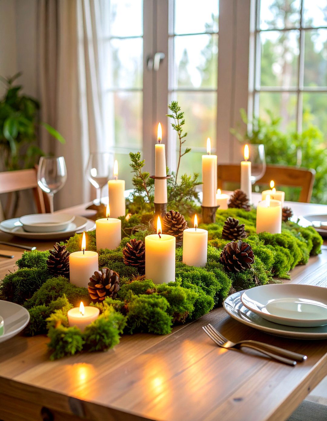 Moss and Woodland Centerpiece - 25 Centerpiece Ideas