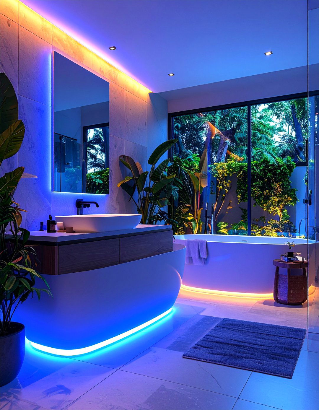 Motion Sensor Activated Night Lighting - 25 Small Bathroom Lighting Ideas