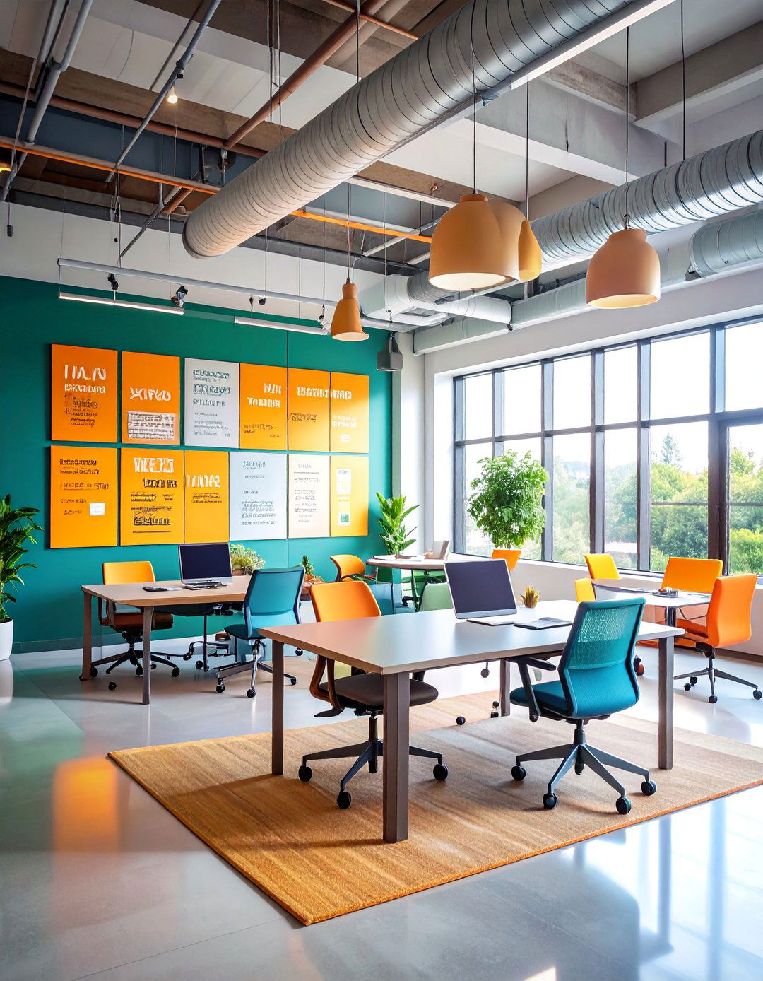 Motivational Typography Office Mural with Inspirational Quotes - 25 Office Wall Murals