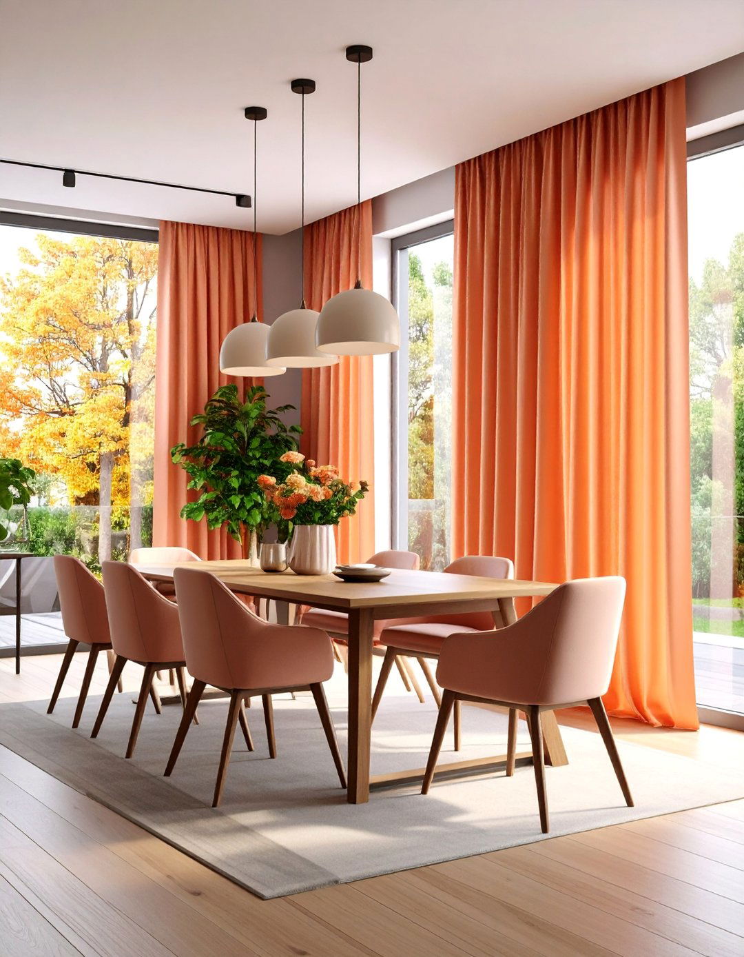Motorized Smart Dining Room Curtain Convenience - 25 Dining Room Curtain Ideas