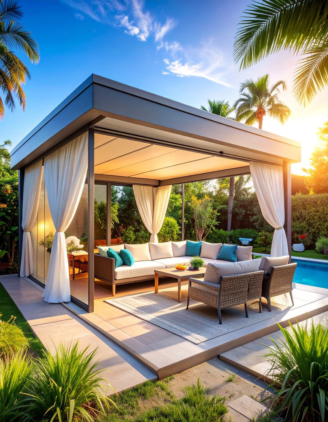 Motorized Vinyl Enclosure System - 25 Patio Enclosure Ideas
