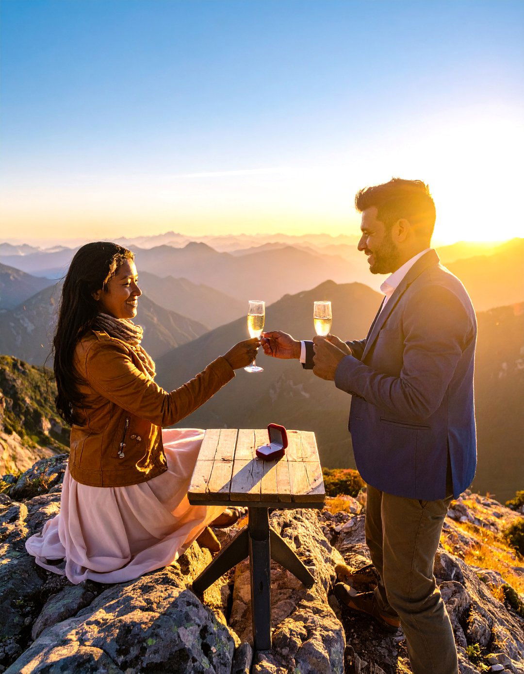 Mountain Hiking Adventure Proposal - 25 Wedding Proposal Ideas