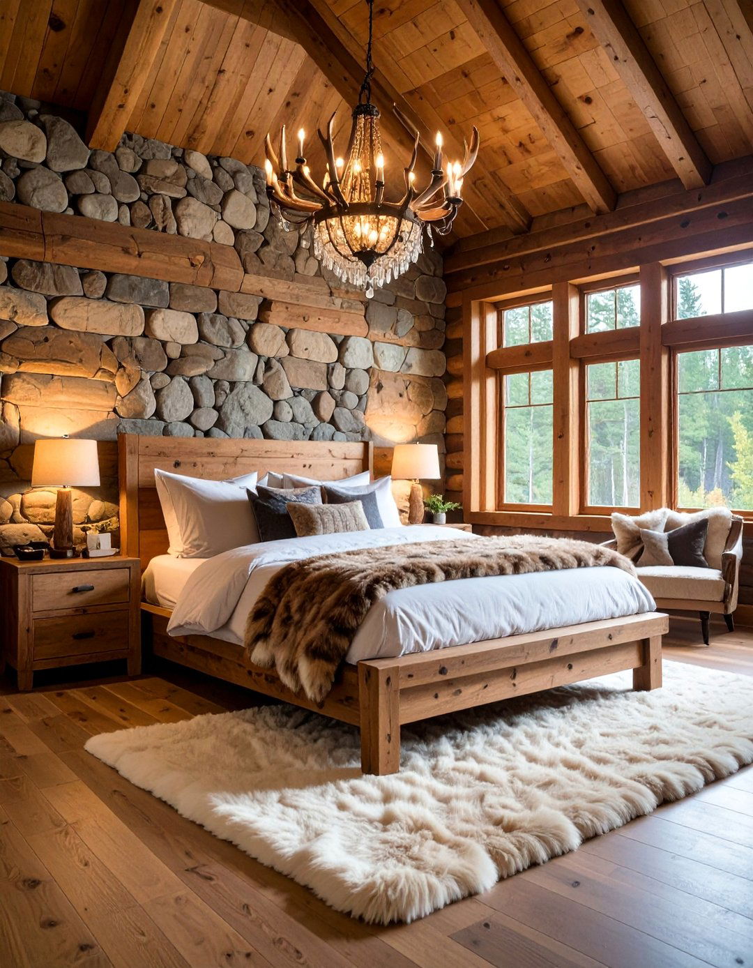 Mountain Lodge Country Bedroom Haven - 25 Country Bedroom Ideas