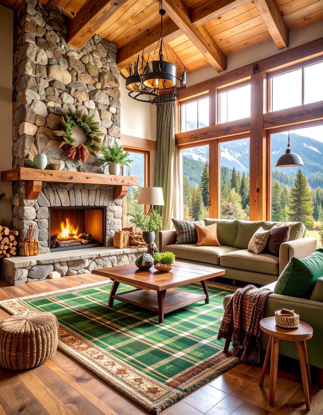 Mountain Lodge Living Room - 25 Western Living Room Ideas