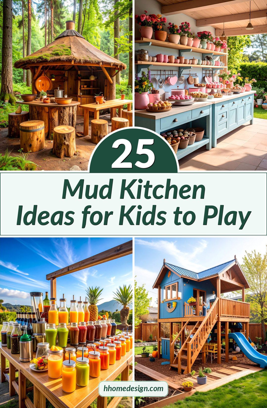 25 Mud Kitchen Ideas for Kids to Play