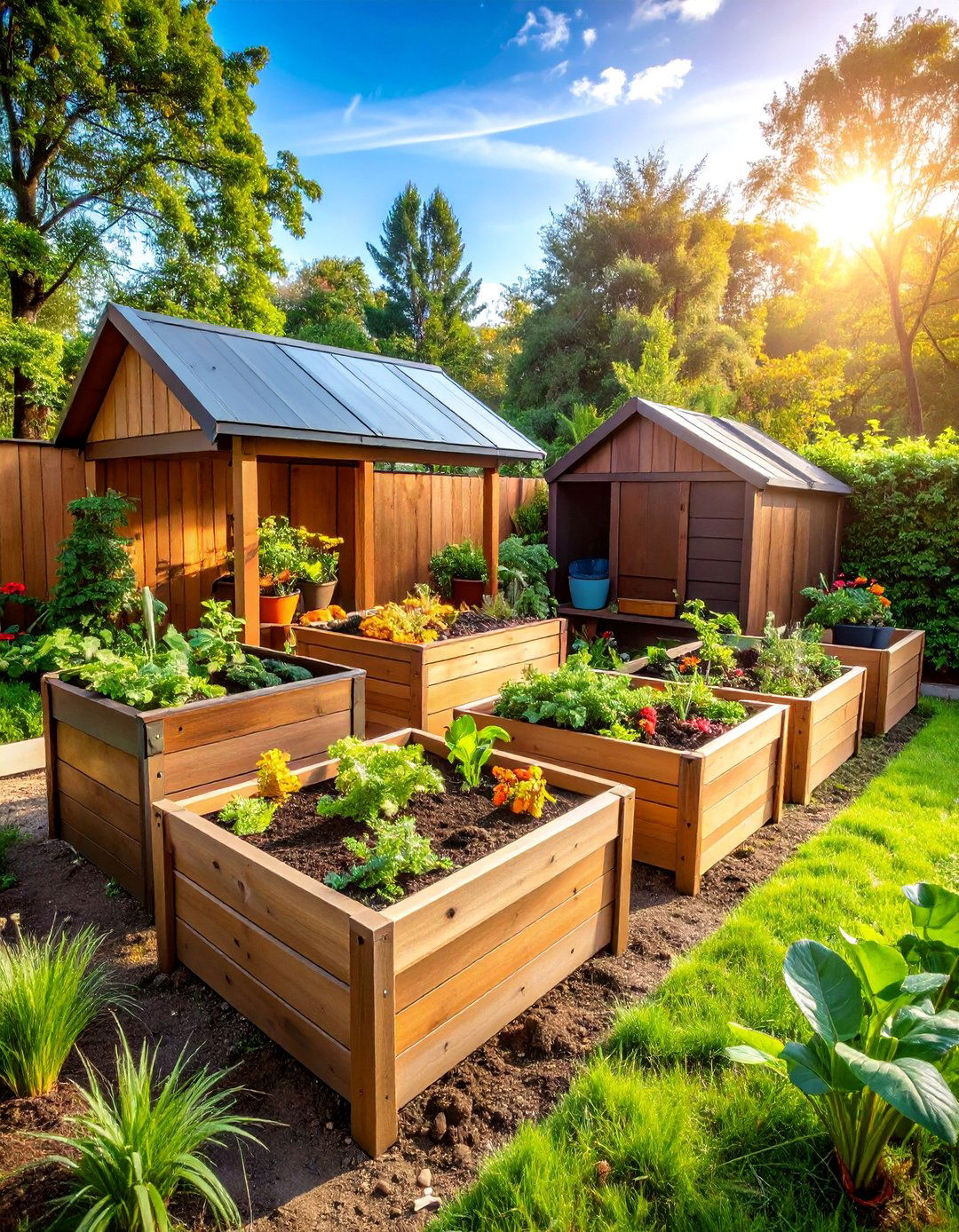 Mud Kitchen with Built in Composting System - 25 Mud Kitchen Ideas