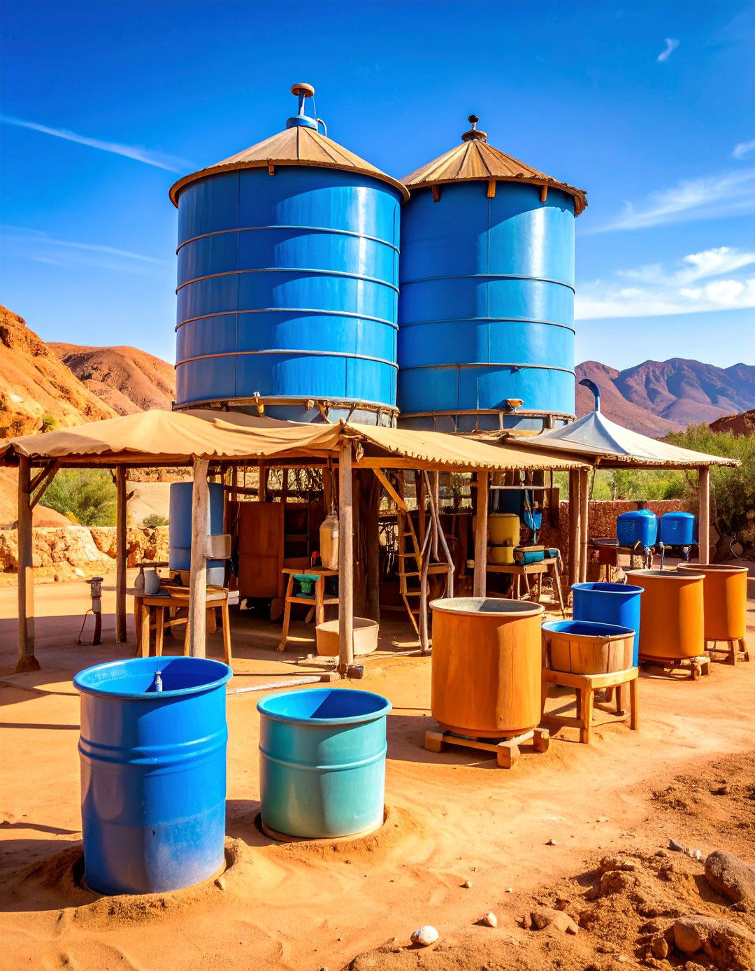 Mud Kitchen with Gravity Fed Water Tank System - 25 Mud Kitchen Ideas for Kids