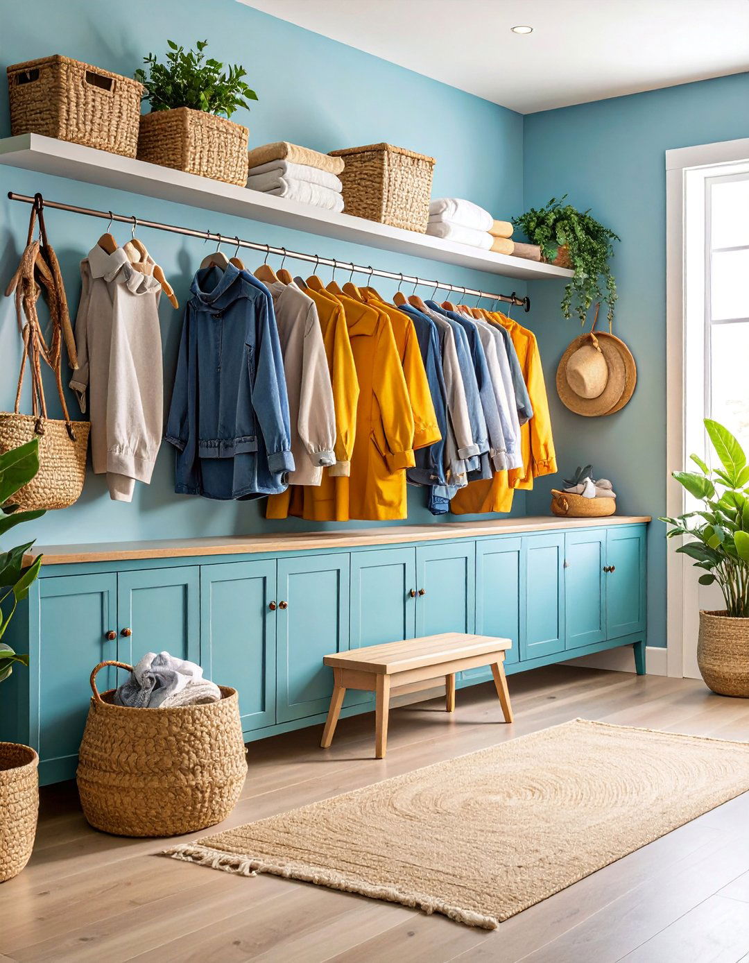Mud Room Style Entry Cabinet System - 25 Laundry Room Cabinet Ideas