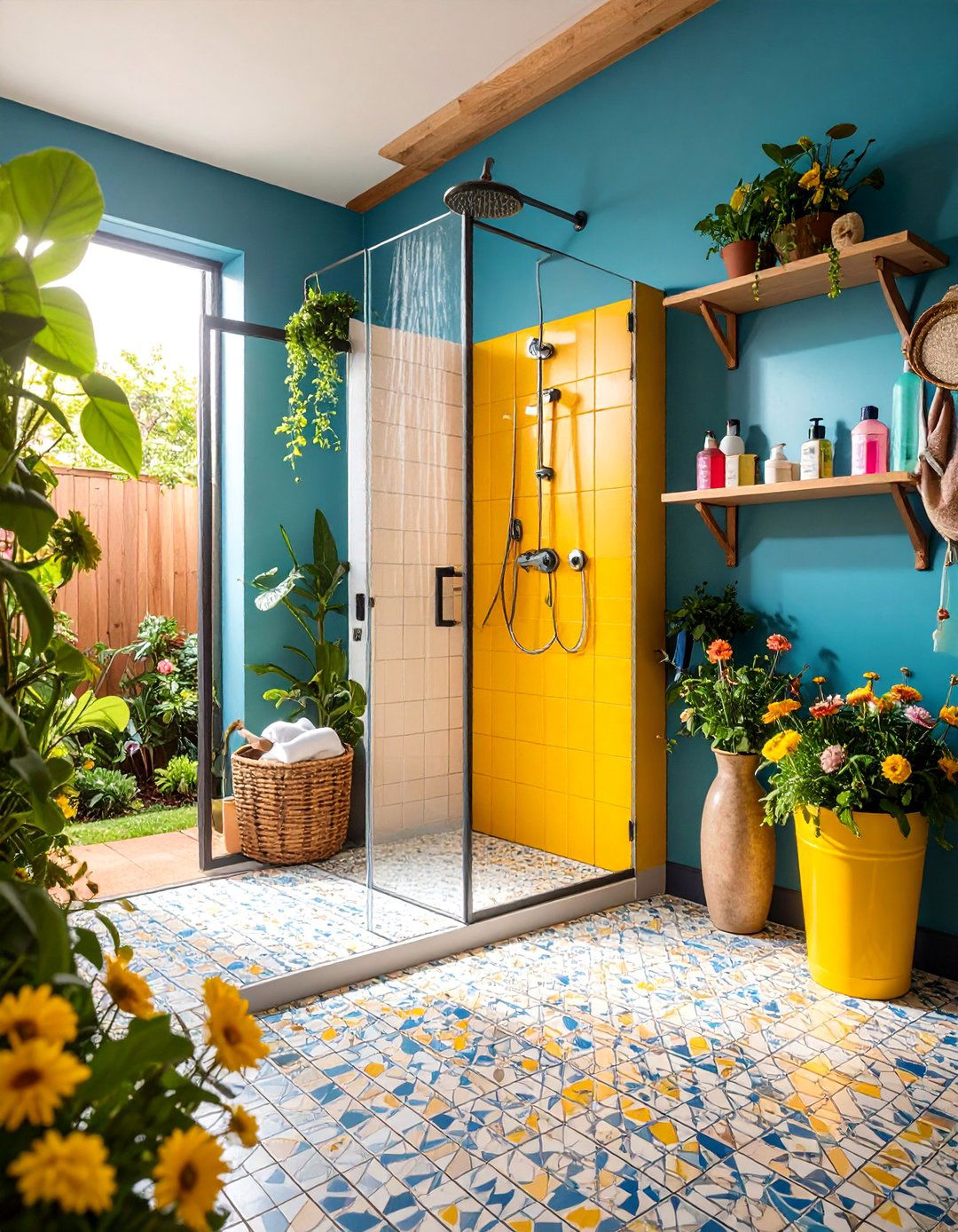 Mudroom Tiled Dog Shower Station - 25 Dog Wash Station Ideas