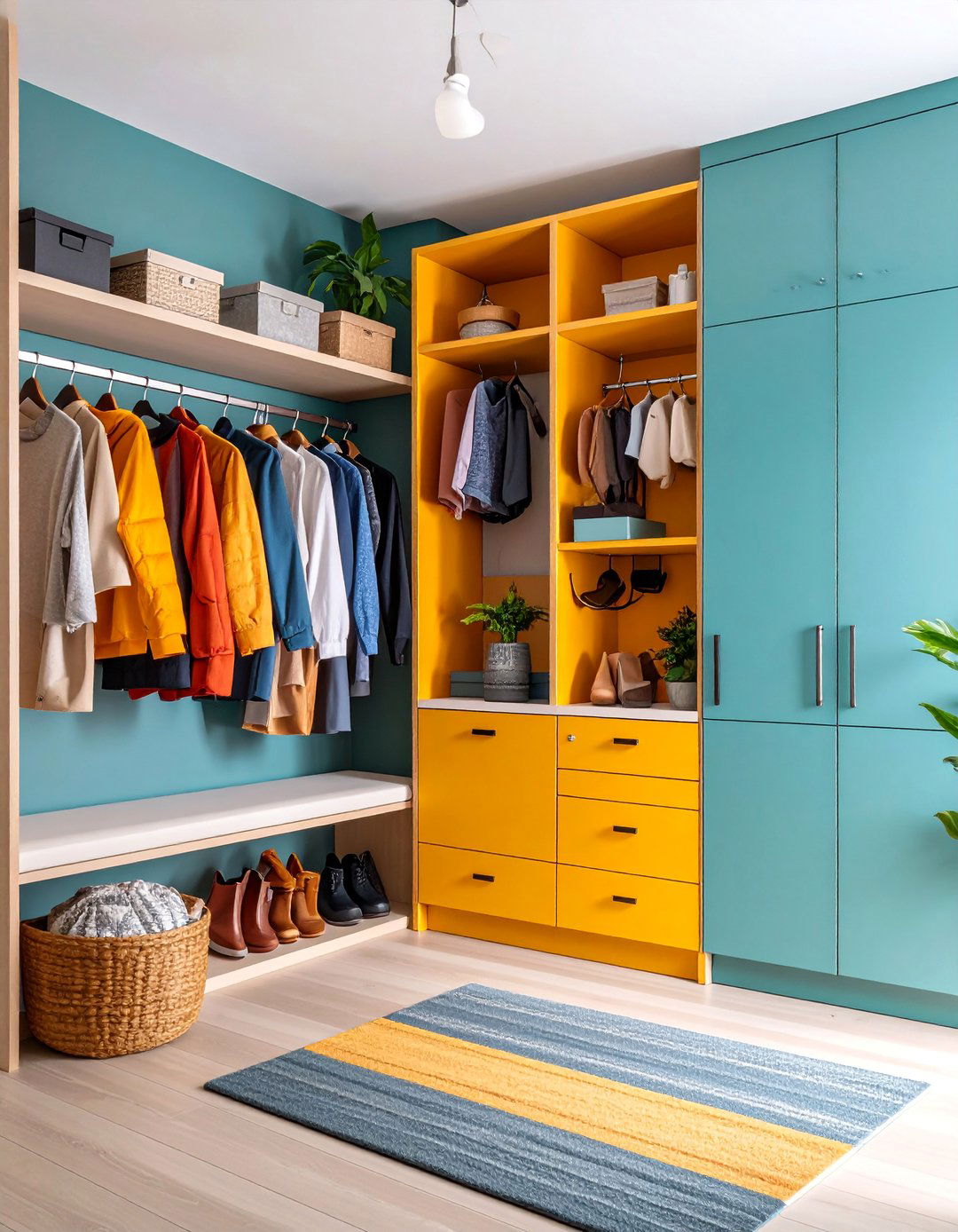 Mudroom with Integrated Charging Station and Tech Storage - 25 Mud Room Ideas