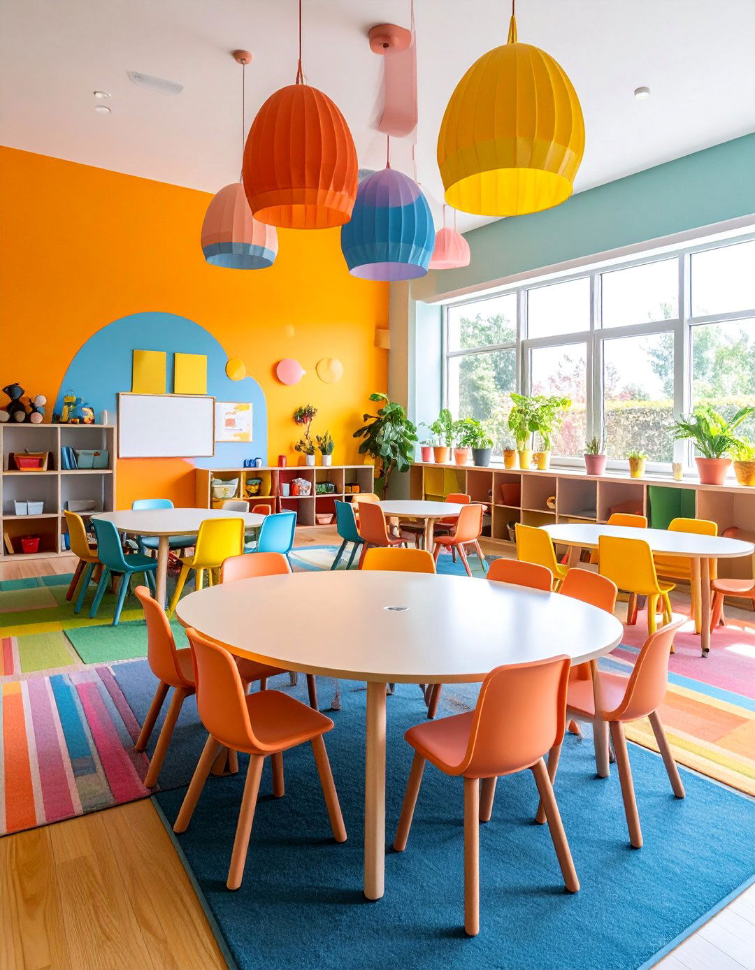 Multi Child Collaborative Workspace - 25 Homeschool Room Ideas