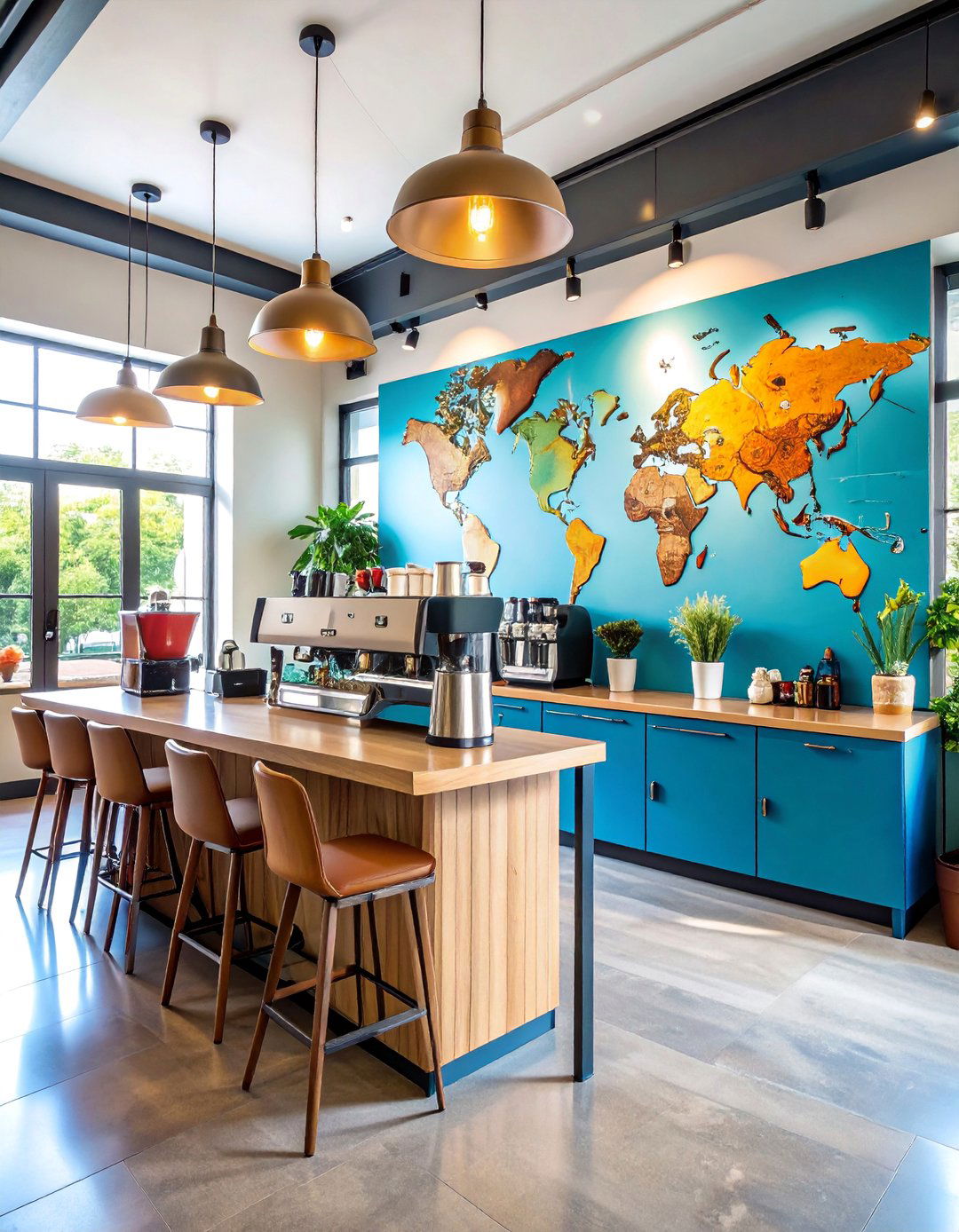 Multi Cultural Coffee Experience Station - 25 Office Coffee Station Ideas