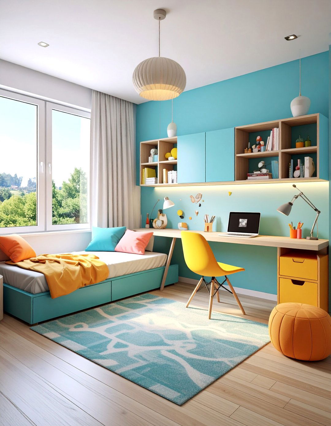 Multi Functional Bedroom Office Space - 25 Men's Bedroom Ideas