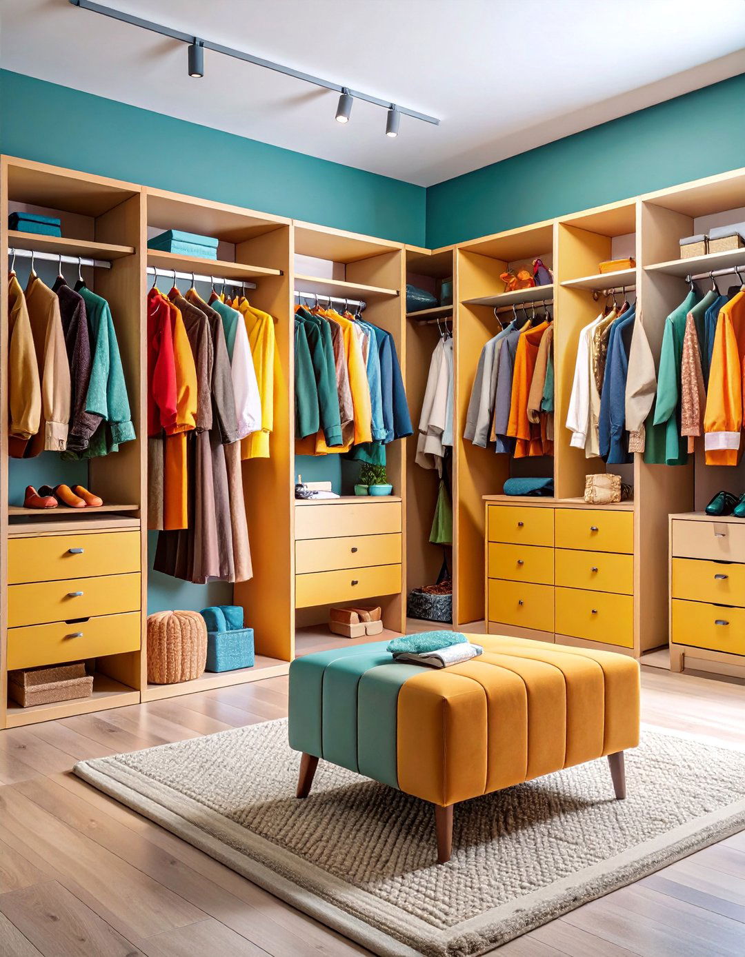 Multi Functional Furniture Integration Dressing Room - 25 Dressing Room Ideas