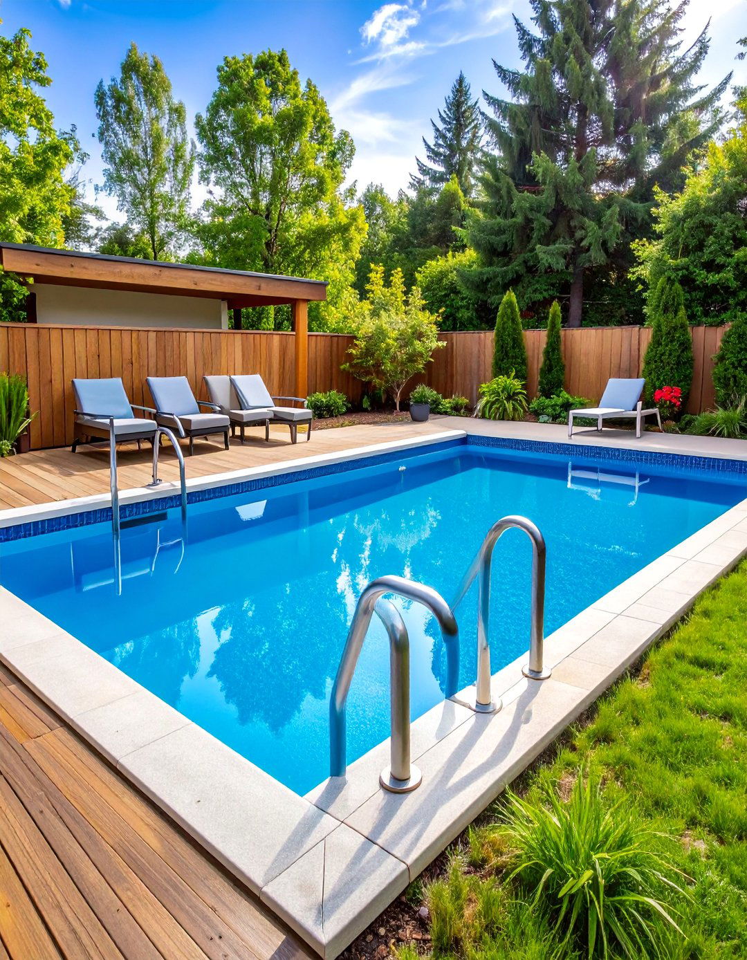 Multi Generational Spool with Universal Design - 25 Spool Pool Ideas