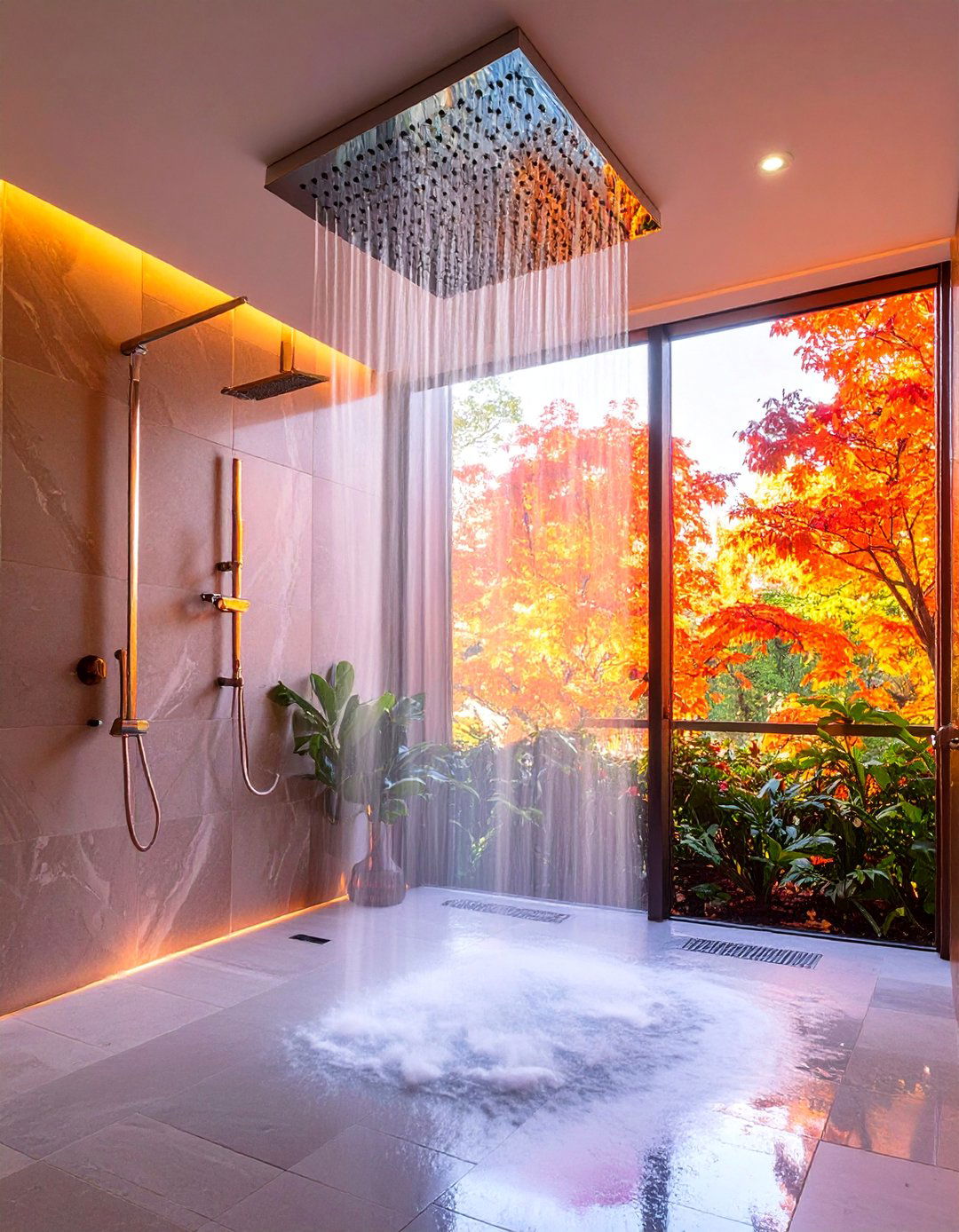 Multi Head Shower System with Body Jets - 25 Luxury Shower Ideas