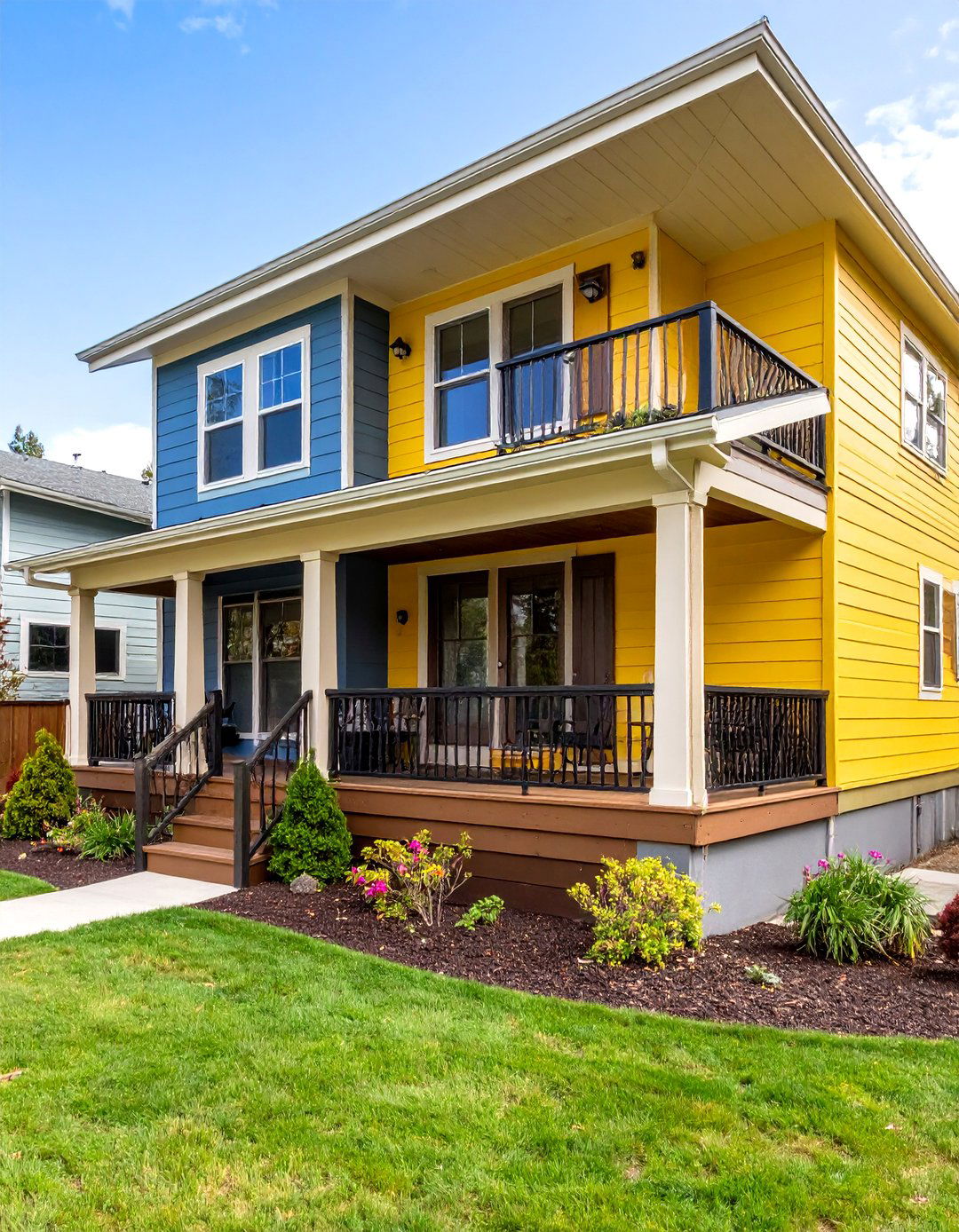 Multi Level Back Porch with Distinct Activity Zones - 25 Back Porch Ideas