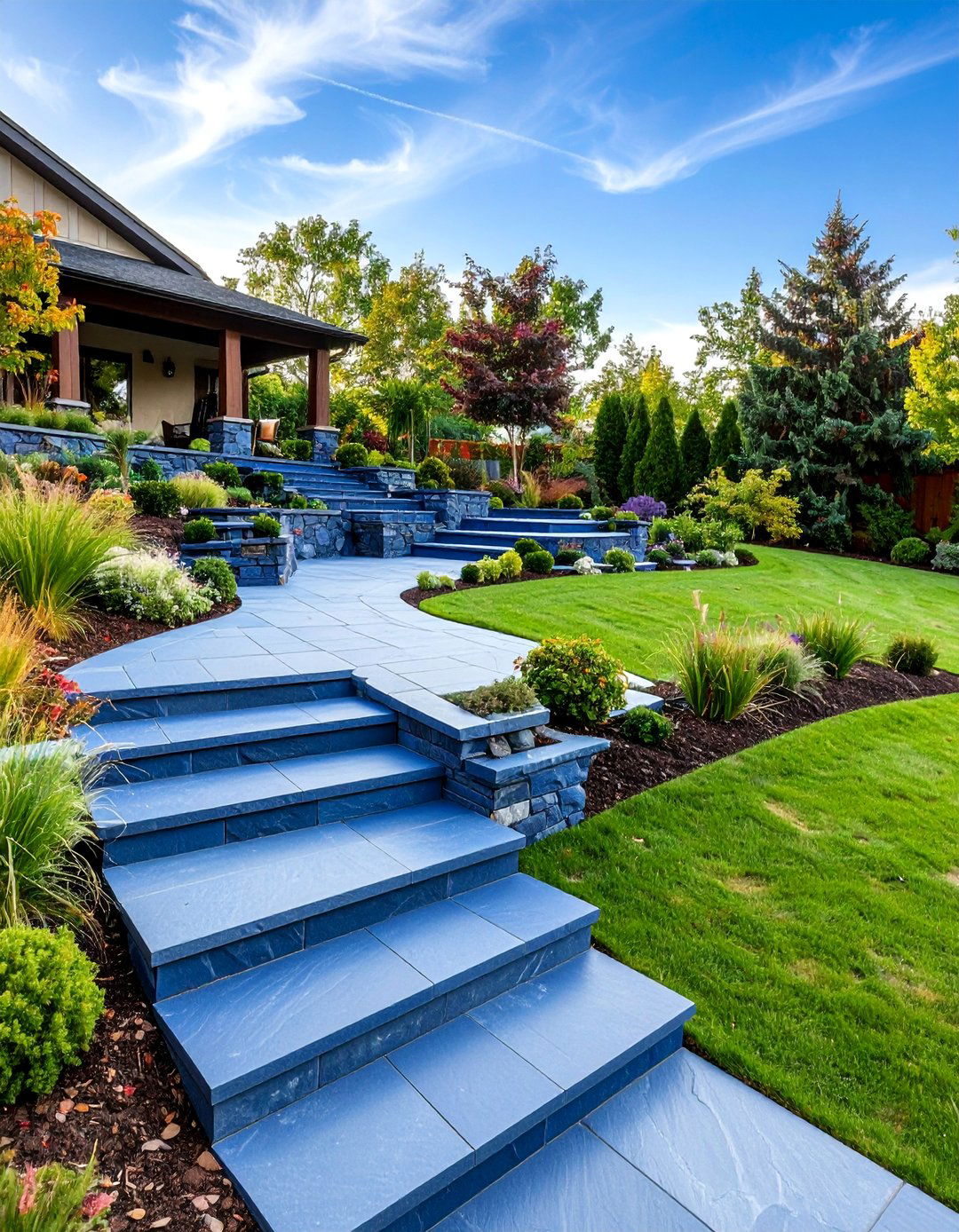 Multi Level Bluestone Terrace Patio - 25 Bluestone Patio Ideas