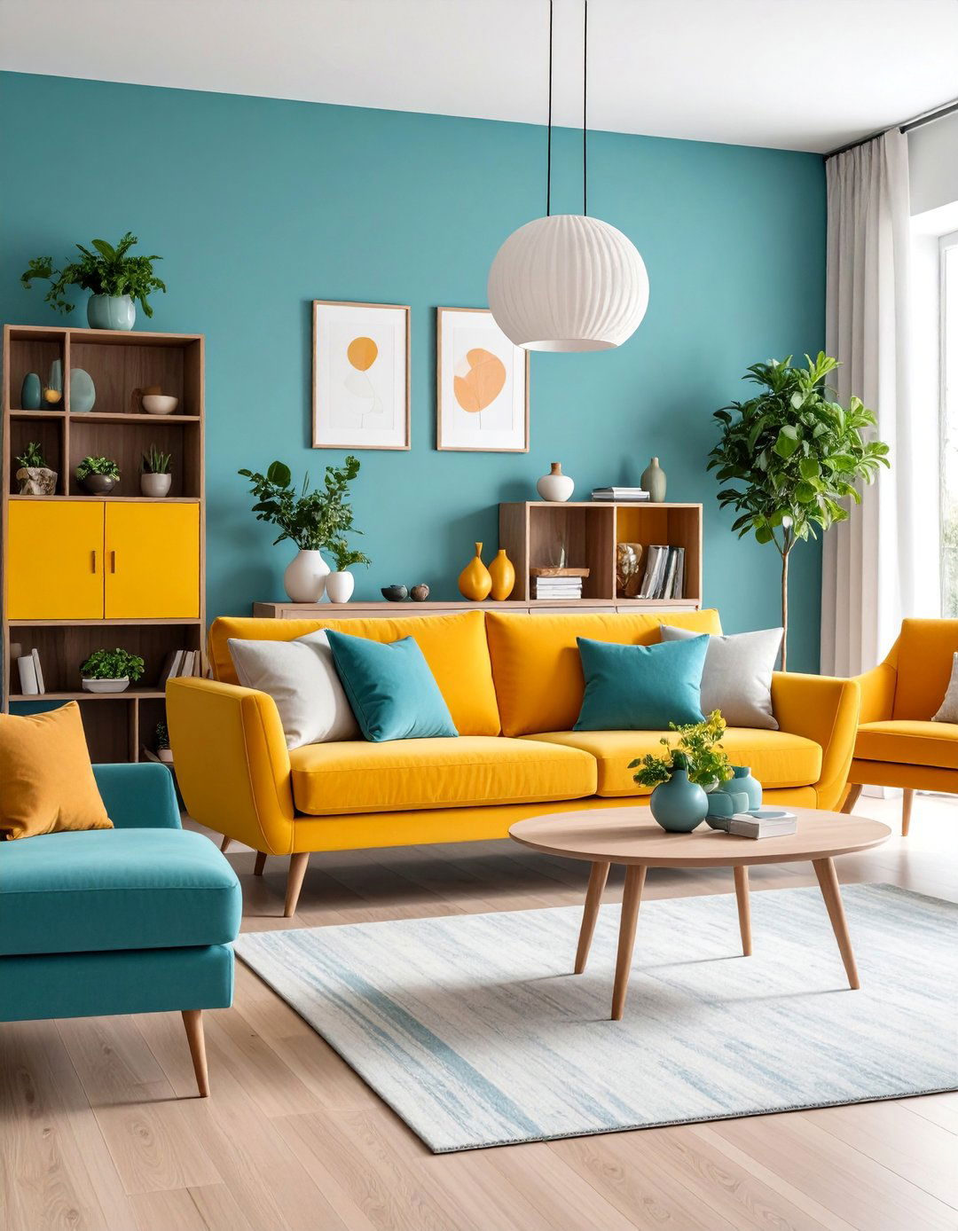 Multi Level Console Table Storage - 25 Living Room Storage Ideas