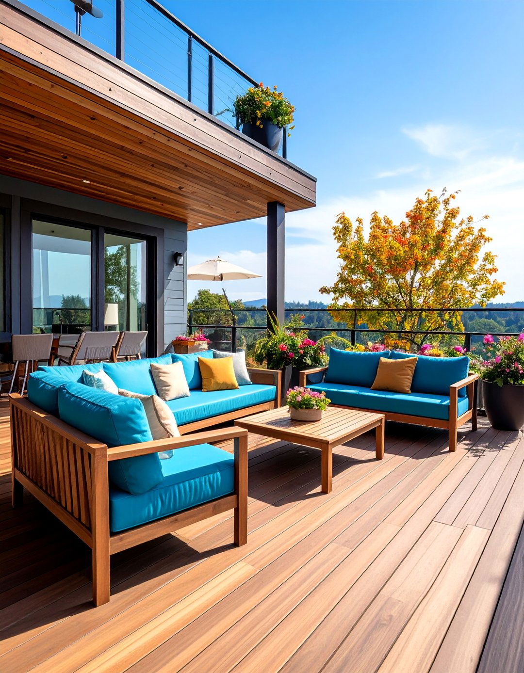 Multi Level Deck Furniture Arrangement - 25 Garden Furniture Ideas