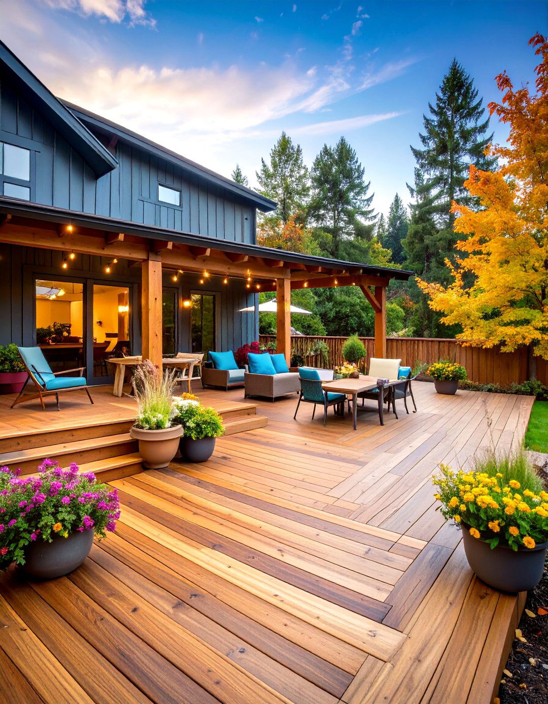 Multi Level Deck Integration - 25 Rustic Barndominium Interior Design Ideas