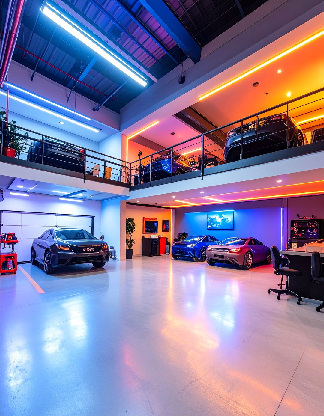 Multi Level Garage Game Room - 25 Garage Game Room Ideas