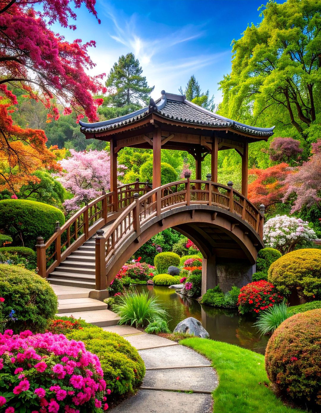 Multi Level Garden Bridge Design - 25 Garden Bridge Ideas