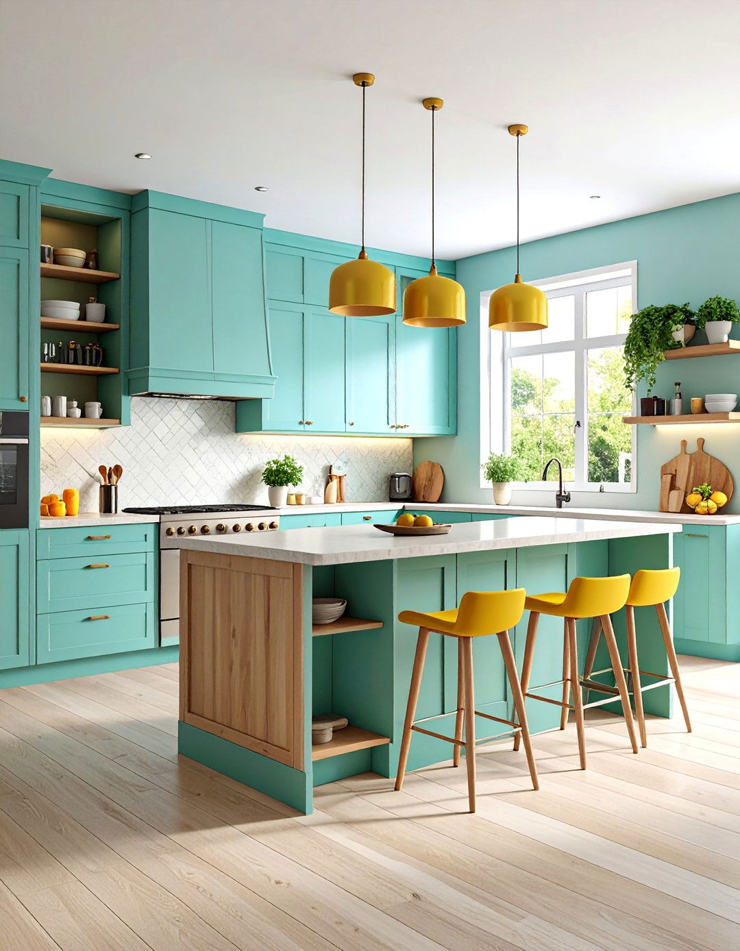 Multi Level Island with Tiered Storage Solutions - 25 Kitchen Island Storage Ideas