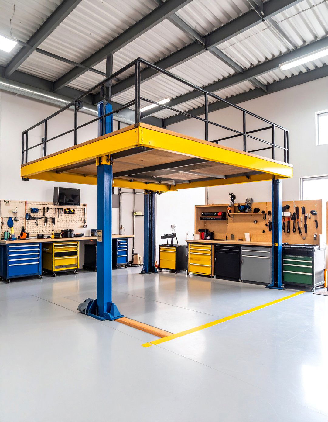 Multi Level Platform Storage - 25 Garage Shelving Ideas