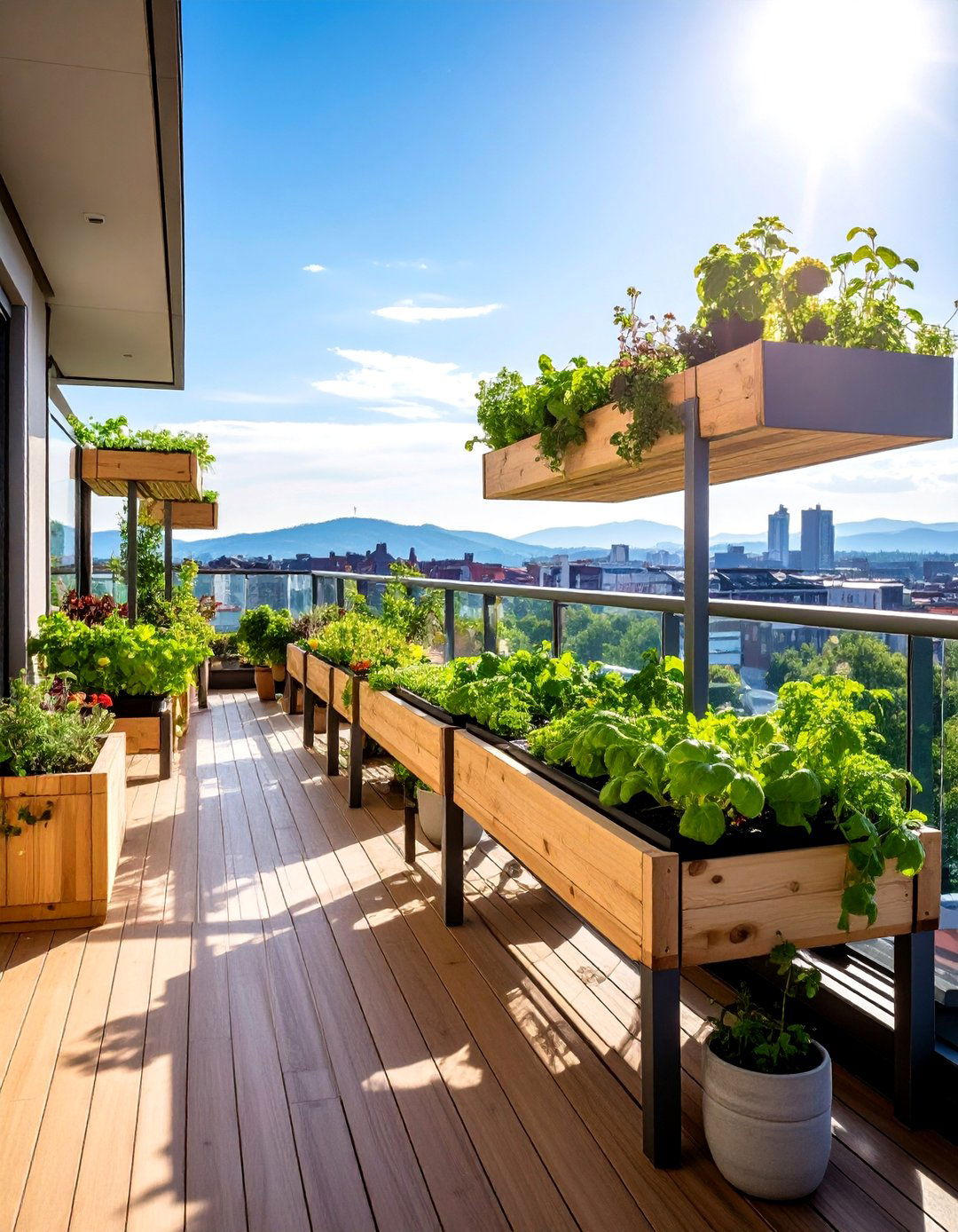 Multi Level Platform Trellis for Intensive Growing - 25 Balcony Trellis Ideas