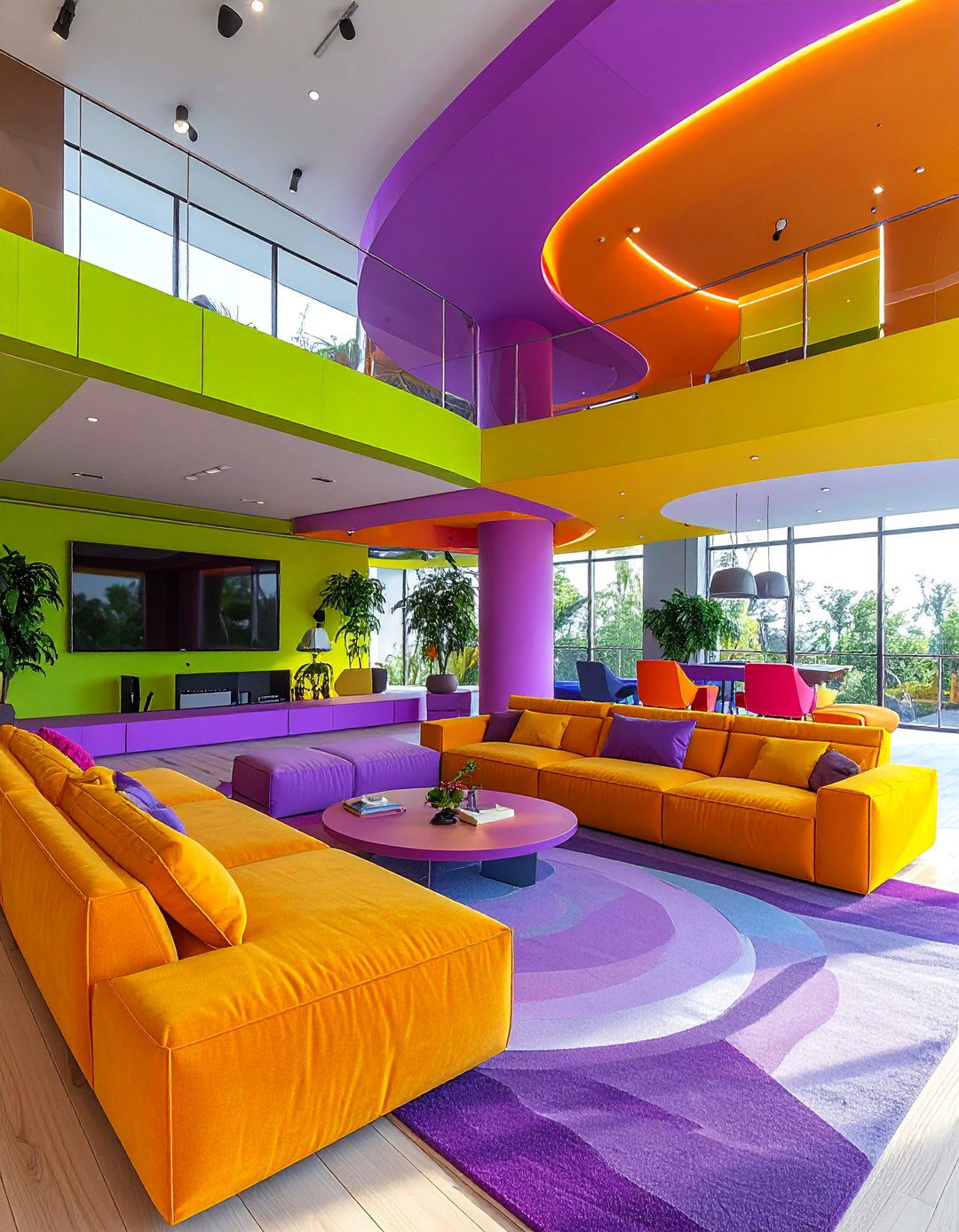 Multi Level TV Room with Stadium Seating Design - 25 Tv Room Ideas