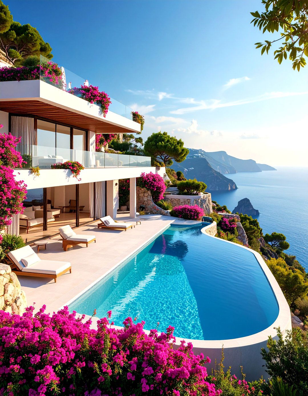 Multi Level Terraced Mediterranean House Exterior - 25 Mediterranean House Exterior Ideas