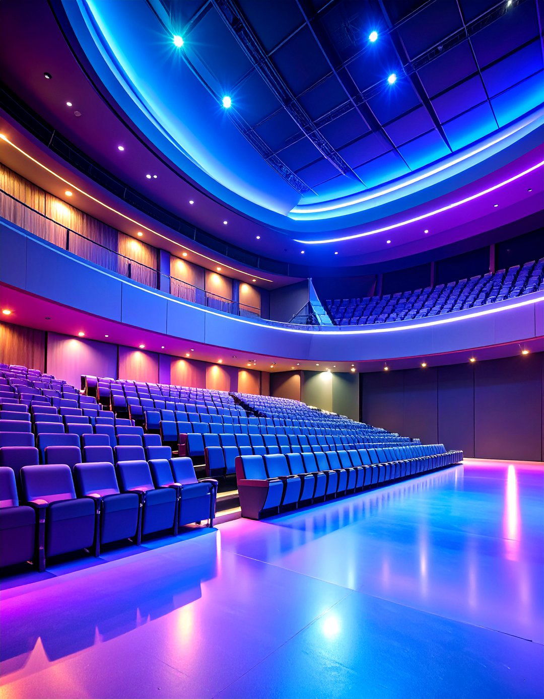 Multi Level Theater with Elevated Seating Platforms - 25 Home Theater Ideas