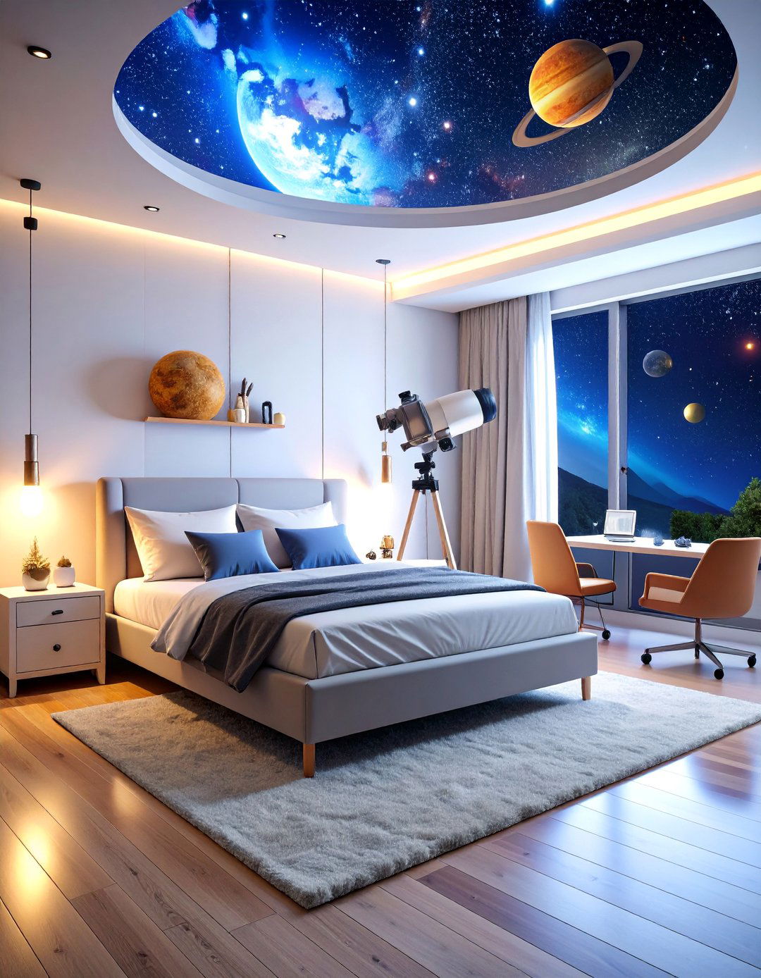 Multi Planet Observatory Suite - 25 Space-themed Room Ideas