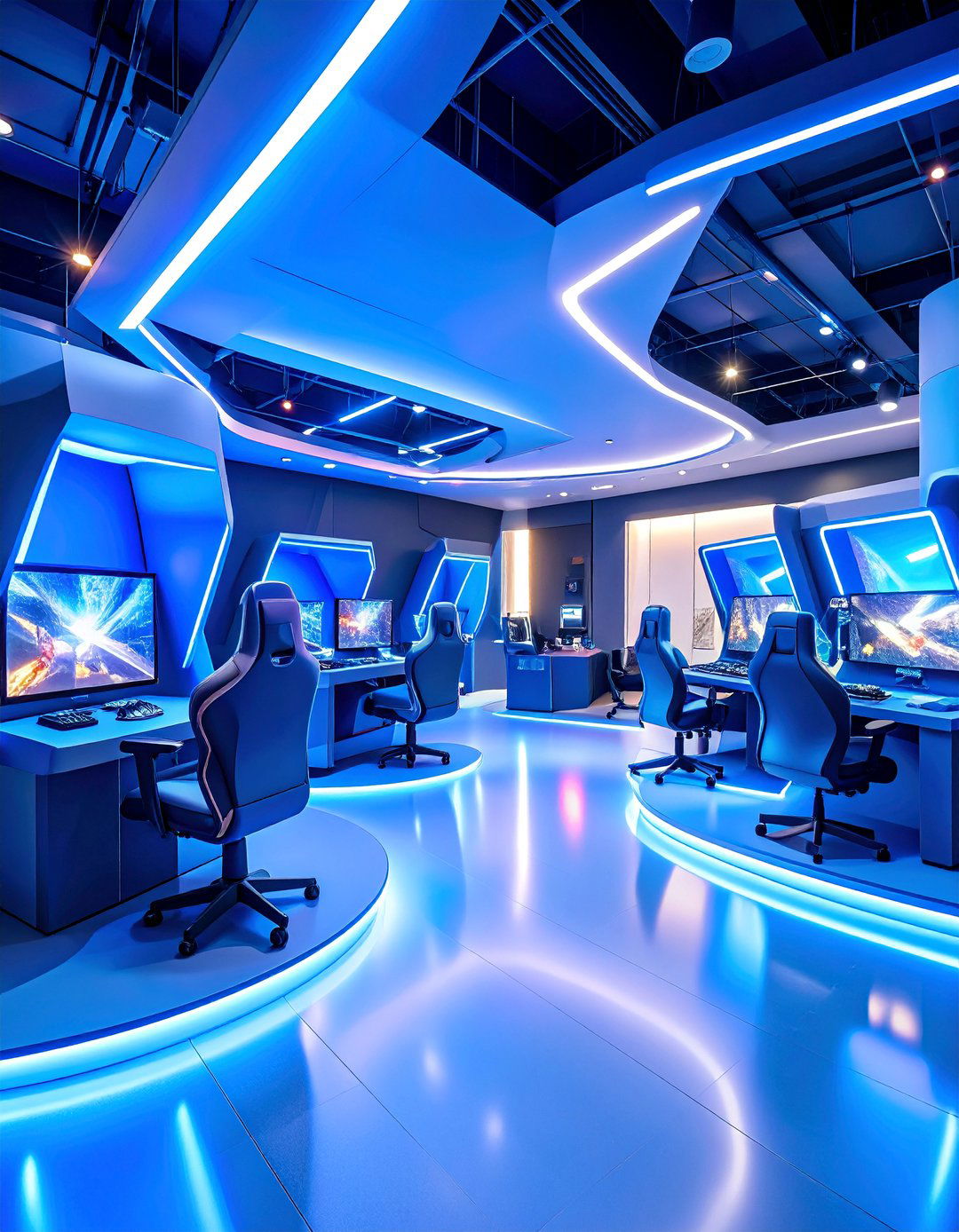 Multi Player Gaming Lounge - 25 Video Game Room Ideas